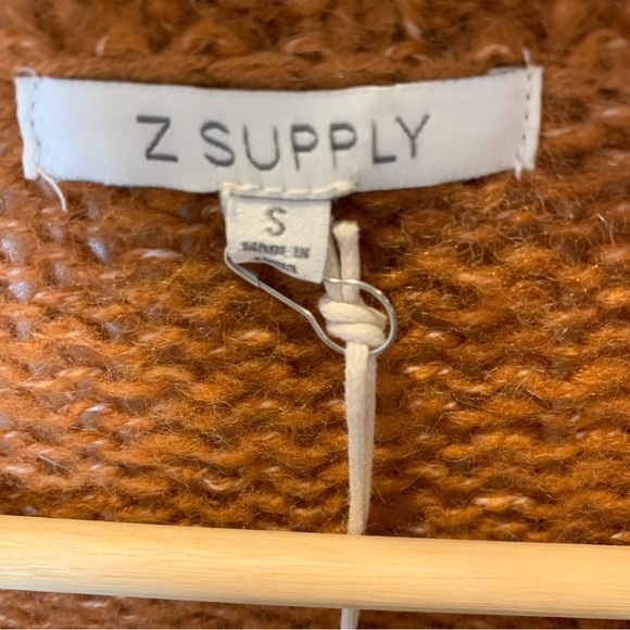 Rich Earth-Tone Z Supply Open Cardigan size S NWT - Picture 5 of 7